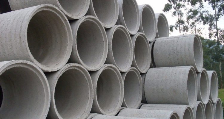 tubos grandes de concreto